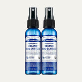 Dr. Bronner'S - Organic Hand Sanitizer Spray (Peppermint, 2 Ounce, 2-Pack) - Simple & Effective Formula, Cleanses & Sanitizes, No Harsh Chemicals, Moisturizes & Cleans Hands